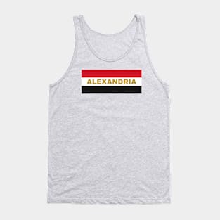 Alexandria City in Egyptian Flag Colors Tank Top